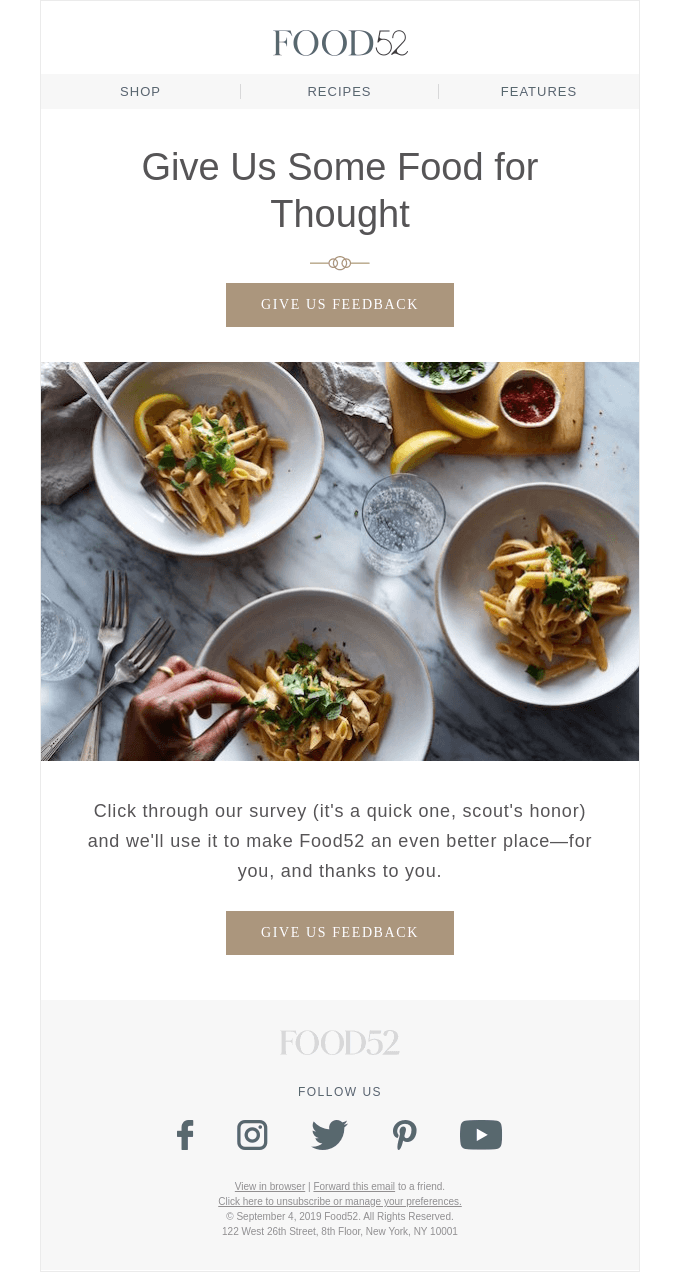 Help us make Food52 your favorite place to be.