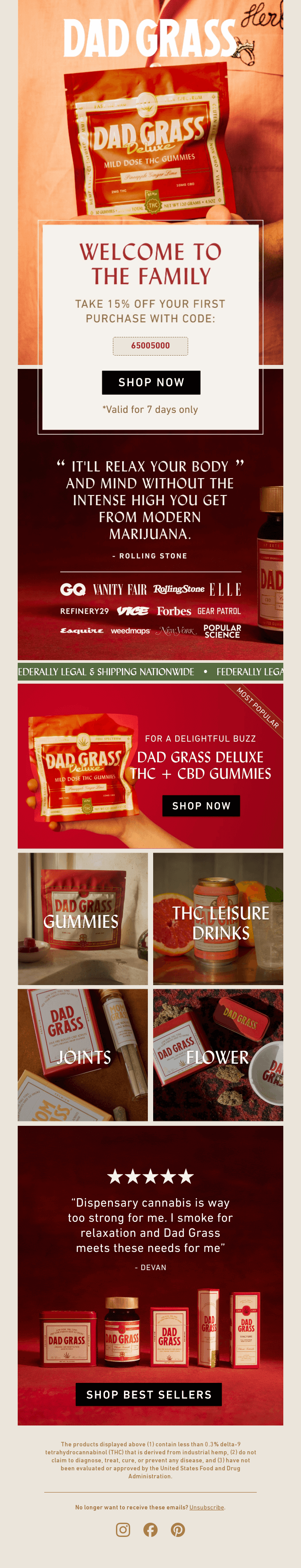 Here's 15% off your first order!