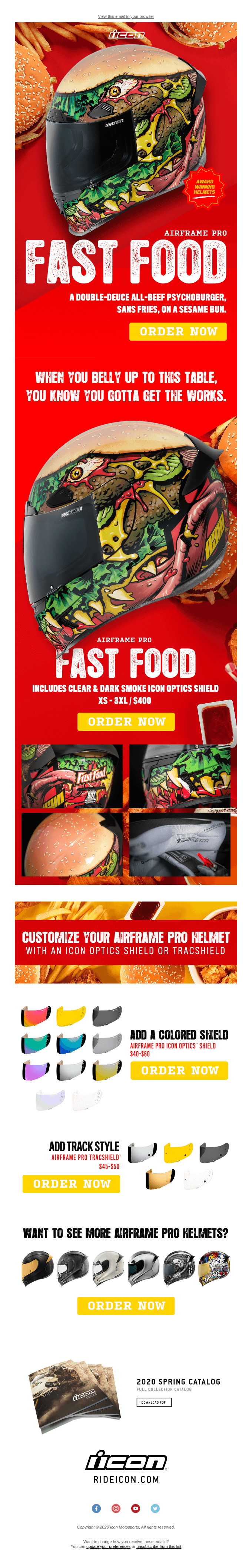 Hey Bob, Flip This! 🍔 Airframe Pro Fast Food Helmet