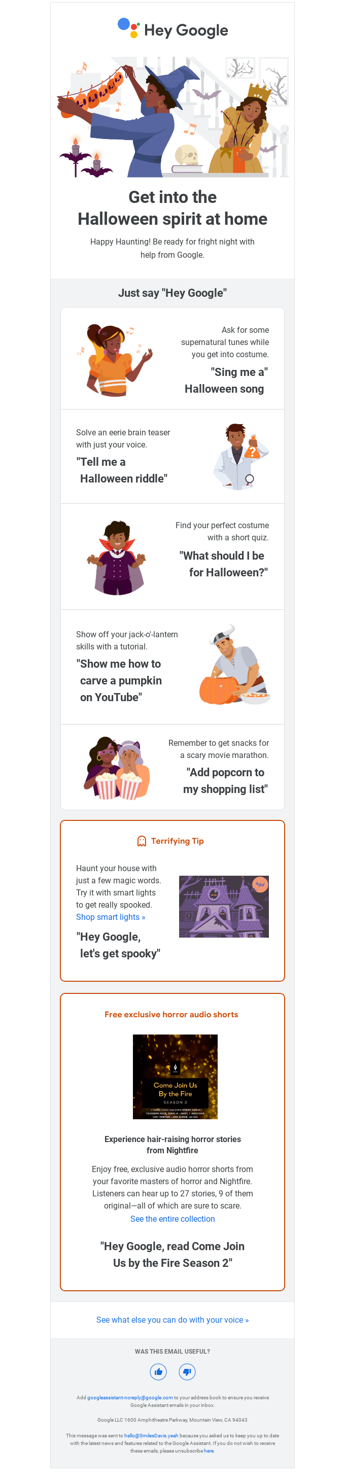 Hey Google, happy Halloween 🎃