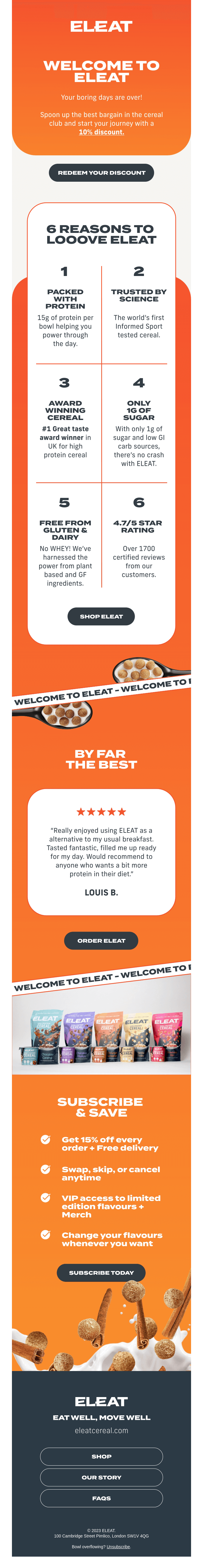 Hey, here's 10% off ELEAT!