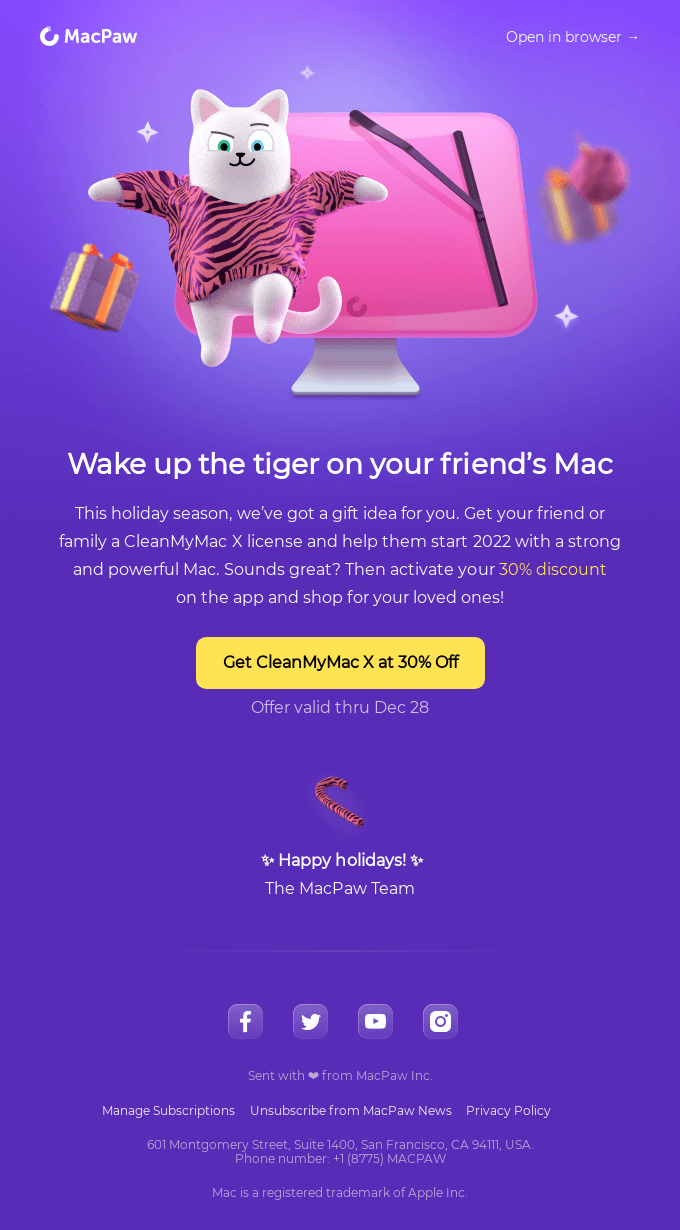 Holiday Sale 🎄 Shop for a friend at 30% off