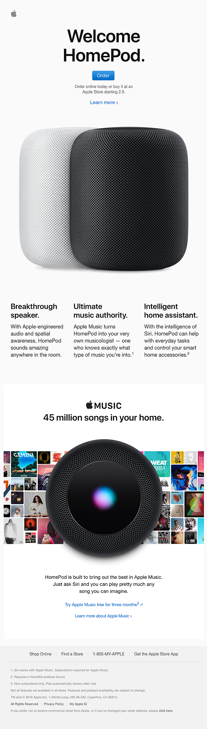 HomePod. The new sound of home.