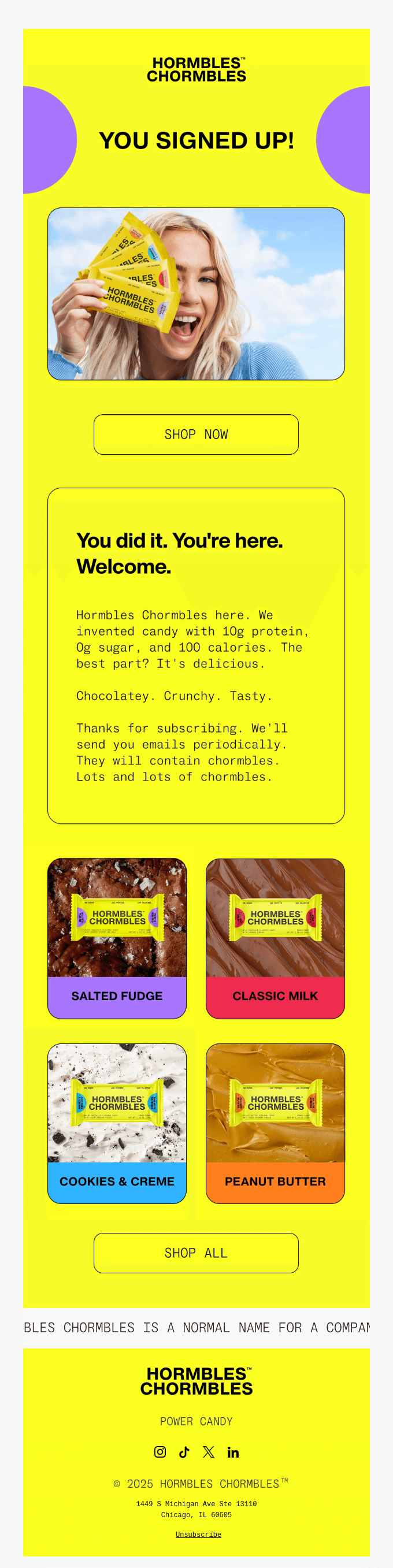Hormbles Chormbles Welcomes You