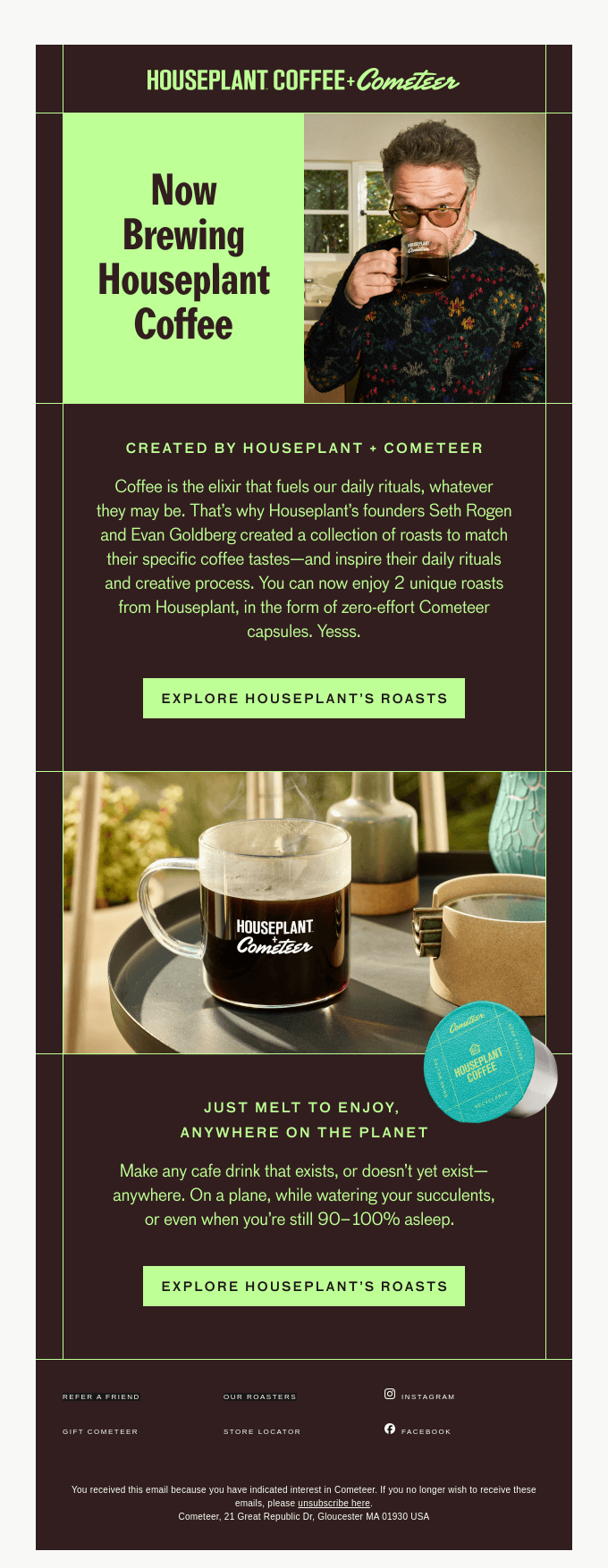 Houseplant Coffee | Created by Seth Rogen + Cometeer