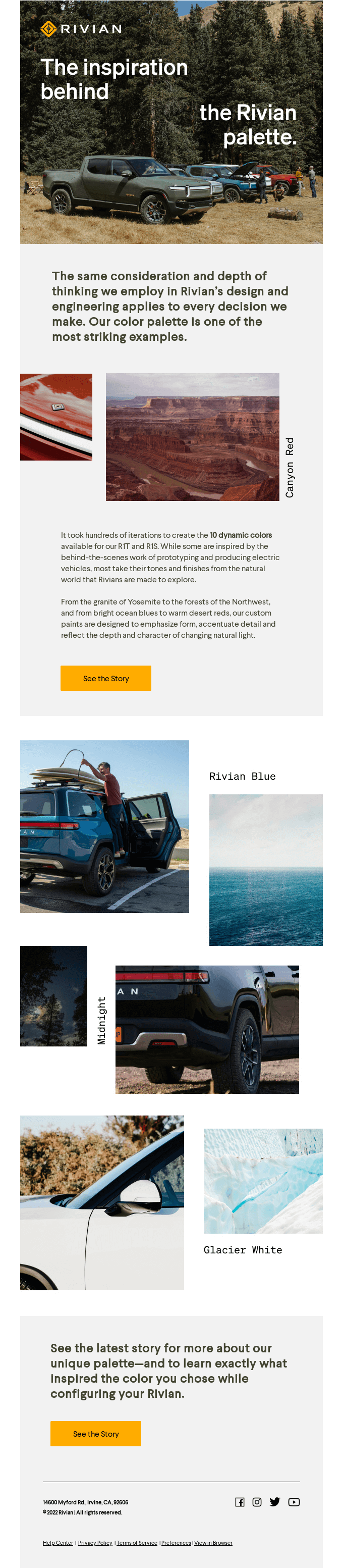 How Nature Inspired Rivian’s Colors