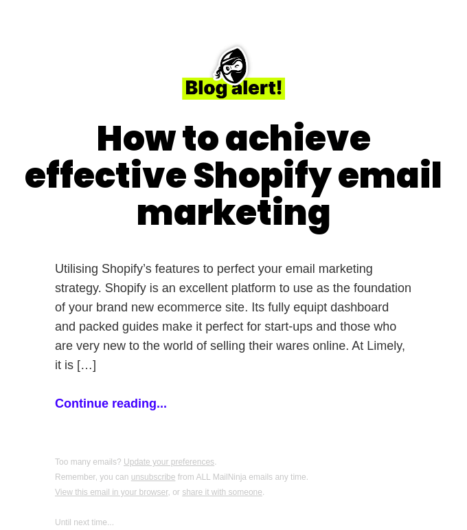 How to achieve effective Shopify email marketing