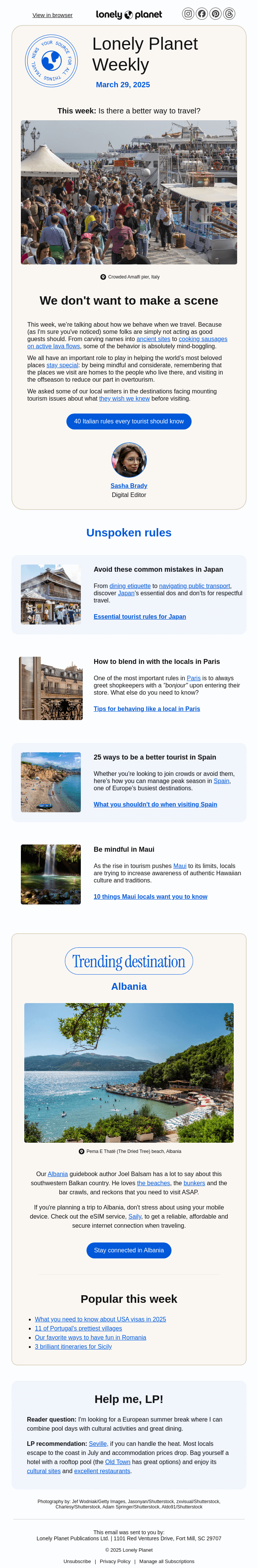 How to be a better tourist