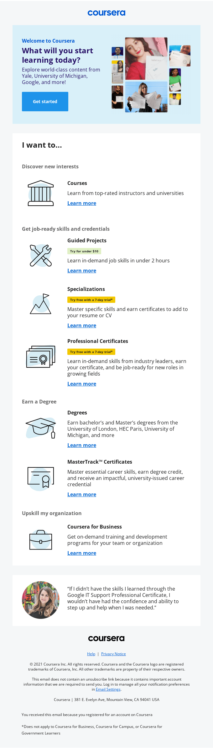 How to get started with Coursera