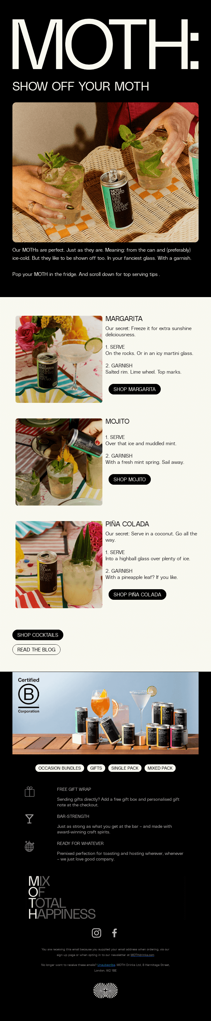 How to serve our cocktails 🍸