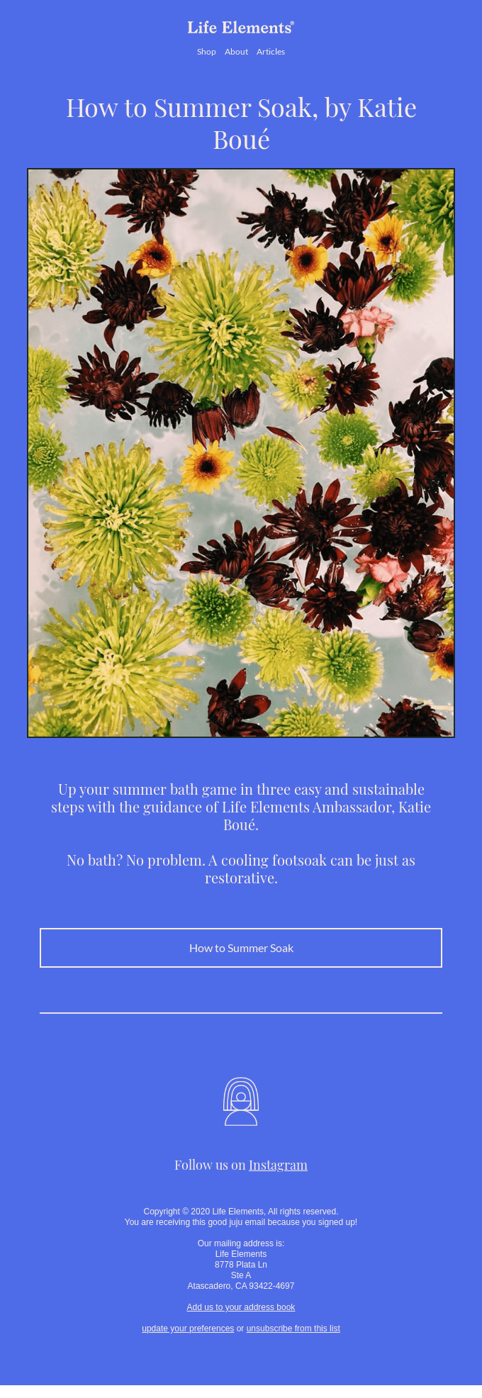 How to (Sustainably) Summer Soak