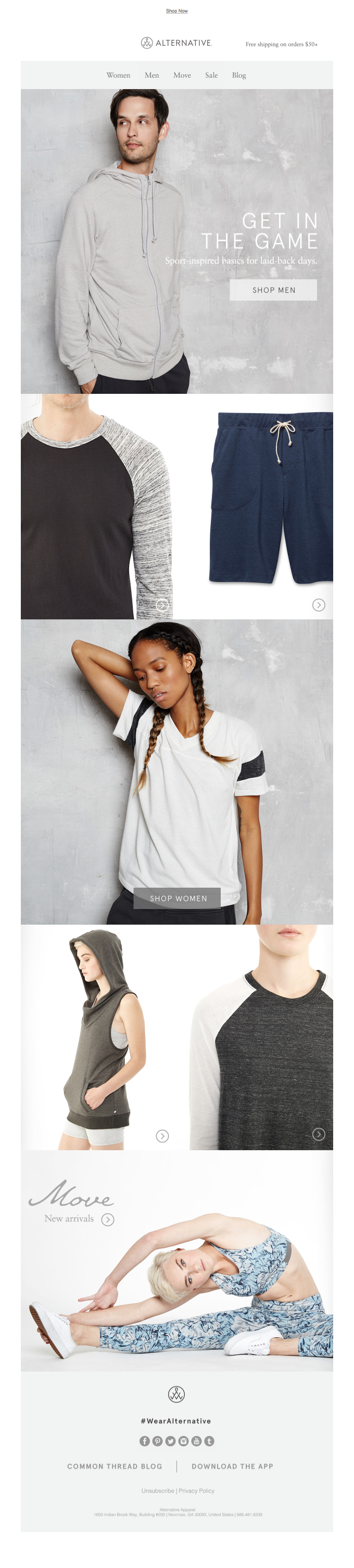 How we do athleisure + new Move activewear