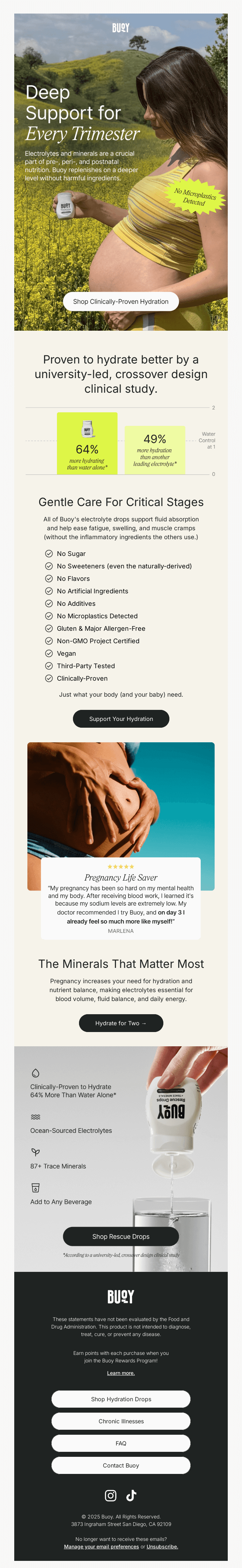 Hydration support for every trimester 💧