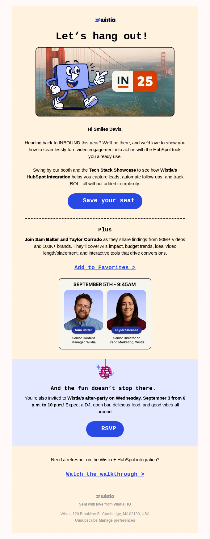  INBOUND ‘25 invites: Live demo + after-party 🎉