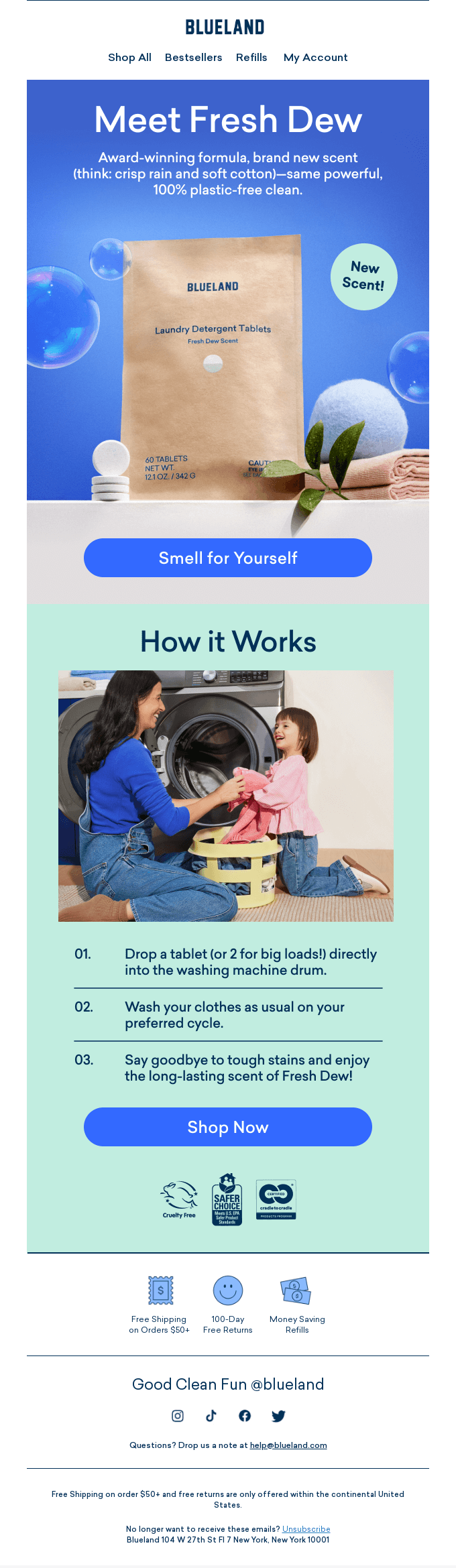 Incoming: brand new laundry scent!