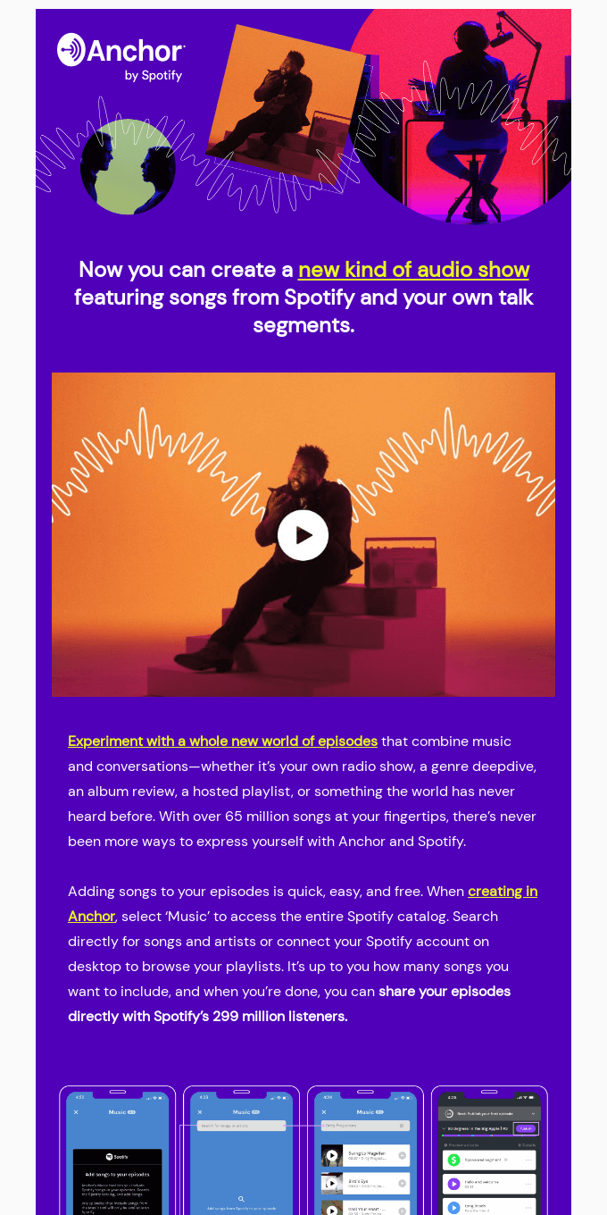 Introducing a new way to create, with all the music you love