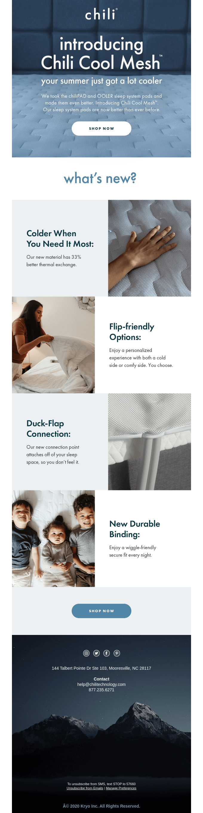 Introducing Chili Cool Mesh™