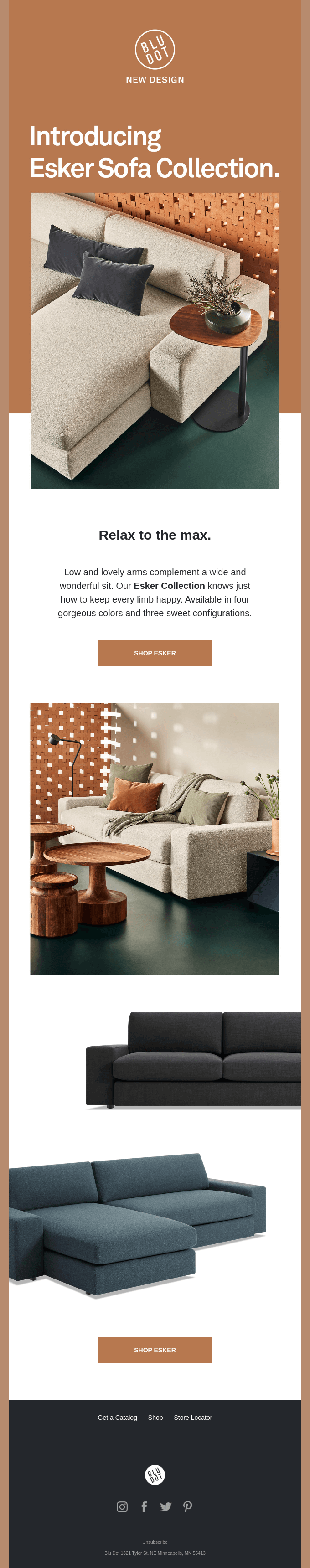 Introducing Esker Sofa Collection.