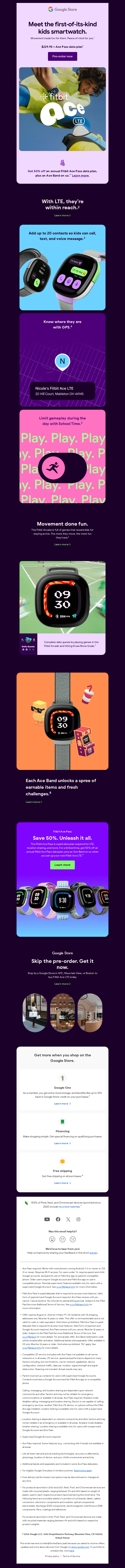 Introducing Fitbit Ace LTE