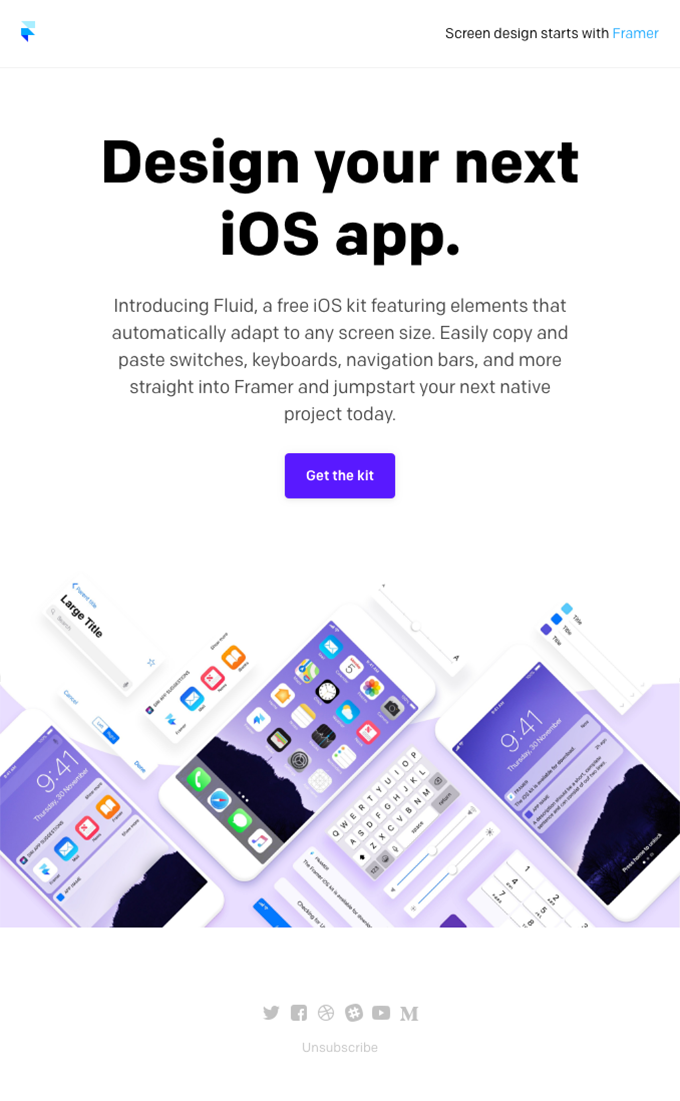 Introducing Fluid, a free iOS Kit for Framer from Framer - Desktop ...