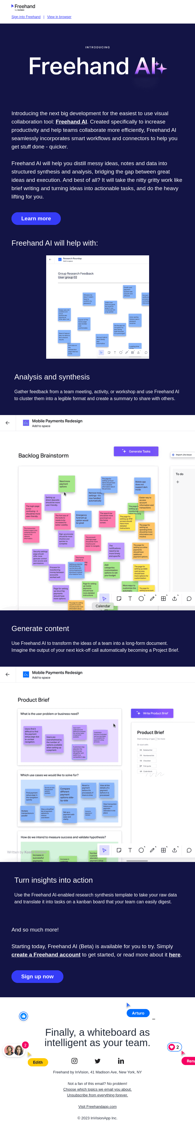 Introducing Freehand AI