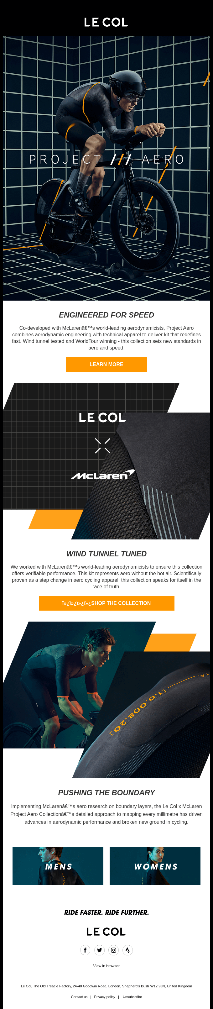 Introducing Le Col x McLaren Project Aero