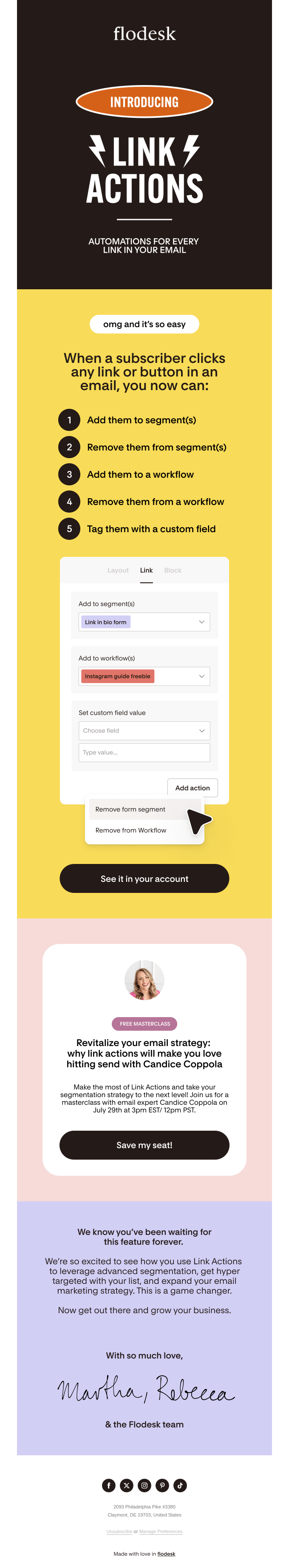 Introducing Link Actions âš From Flodesk Desktop Email View Really Introducing Link Actions âš From Flodesk Desktop Email View Really