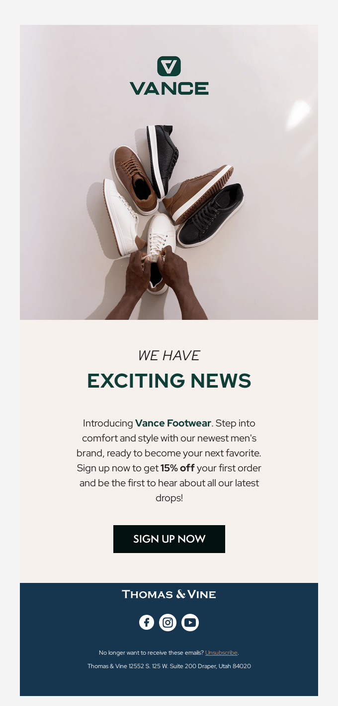 Introducing Our Newest Brand: Vance Footwear