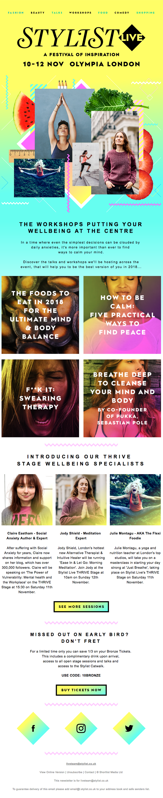 Introducing our wellbeing line up.