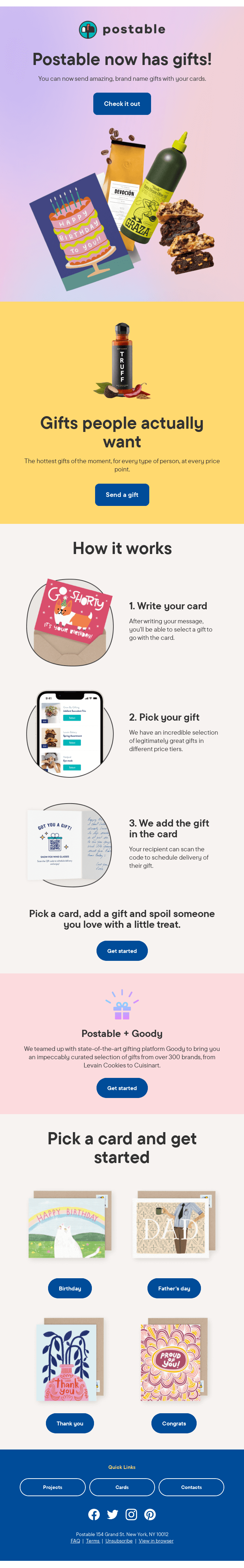 Introducing Postable Gifts! 🎁