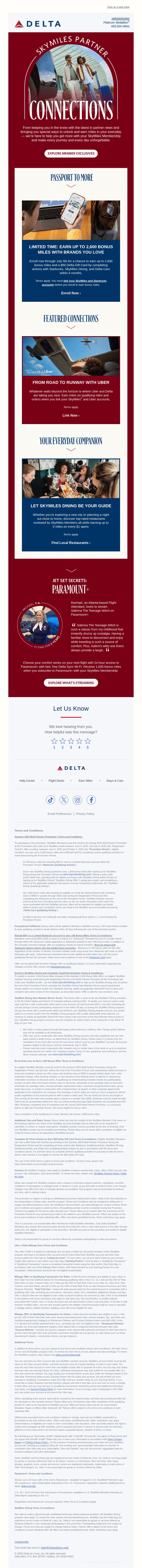 Introducing SkyMiles® Partner Connections
