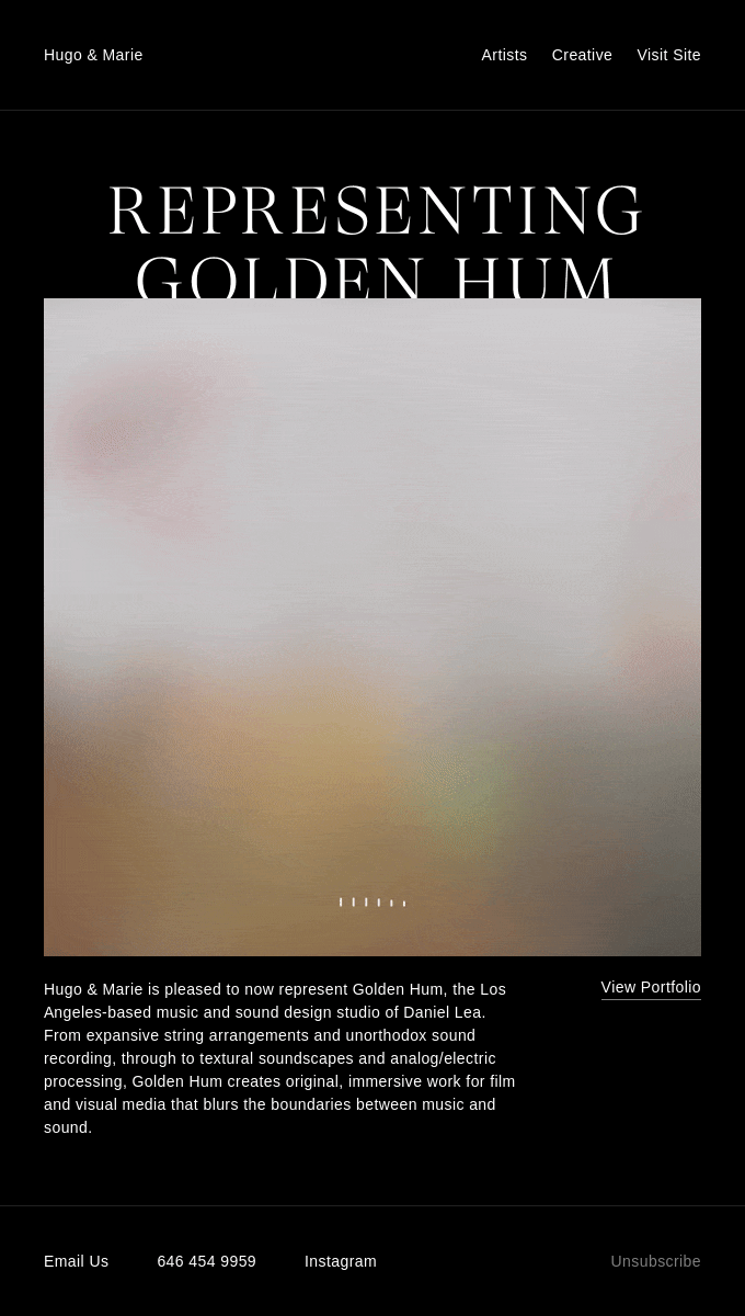 Introducing Sound Designer and Composer, Golden Hum