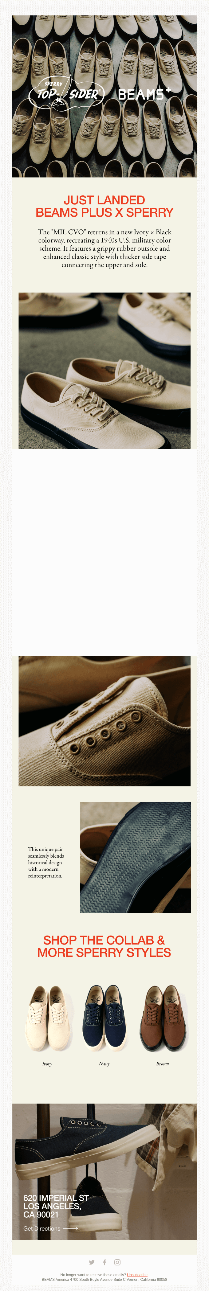 Introducing Sperry x BEAMS PLUS