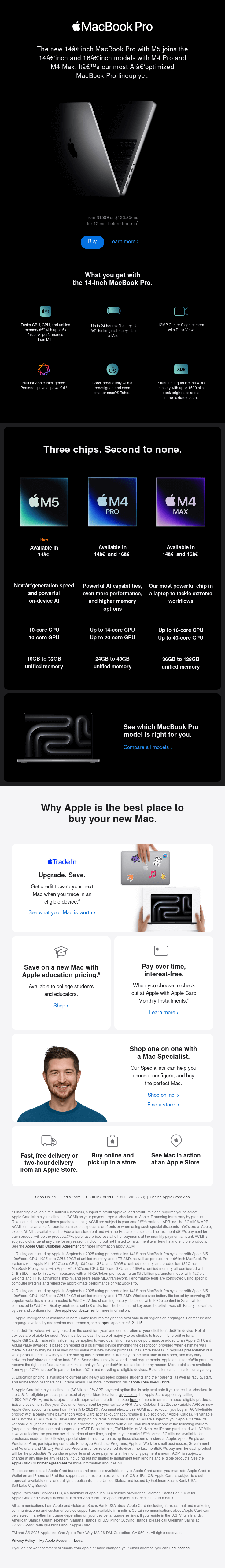 Introducing the new 14-inch MacBook Pro. Supercharged by M5