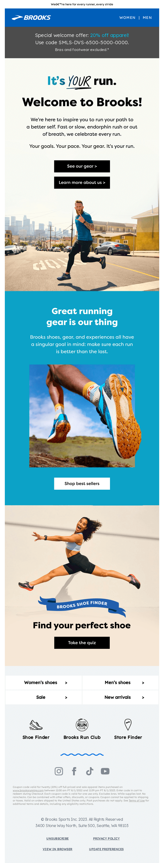 It's a great day for a run