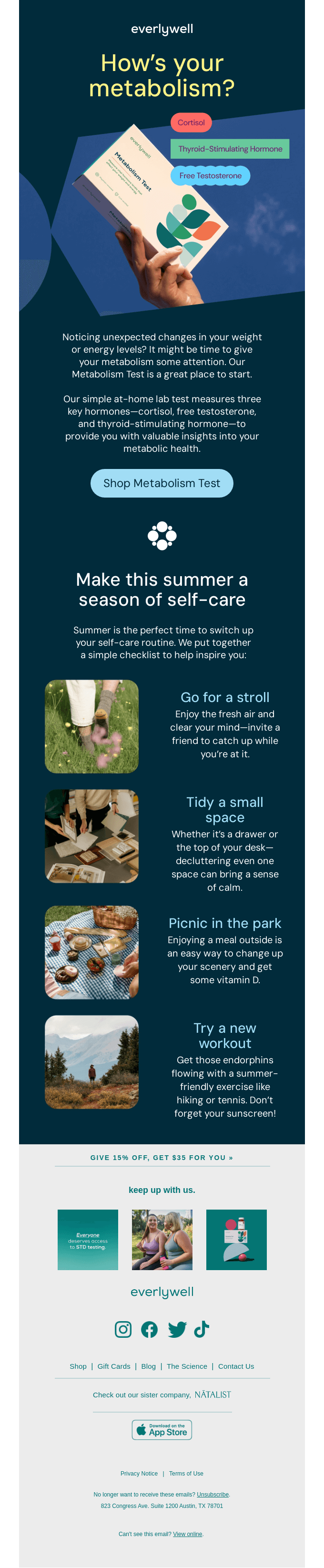 It’s a summer wellness check