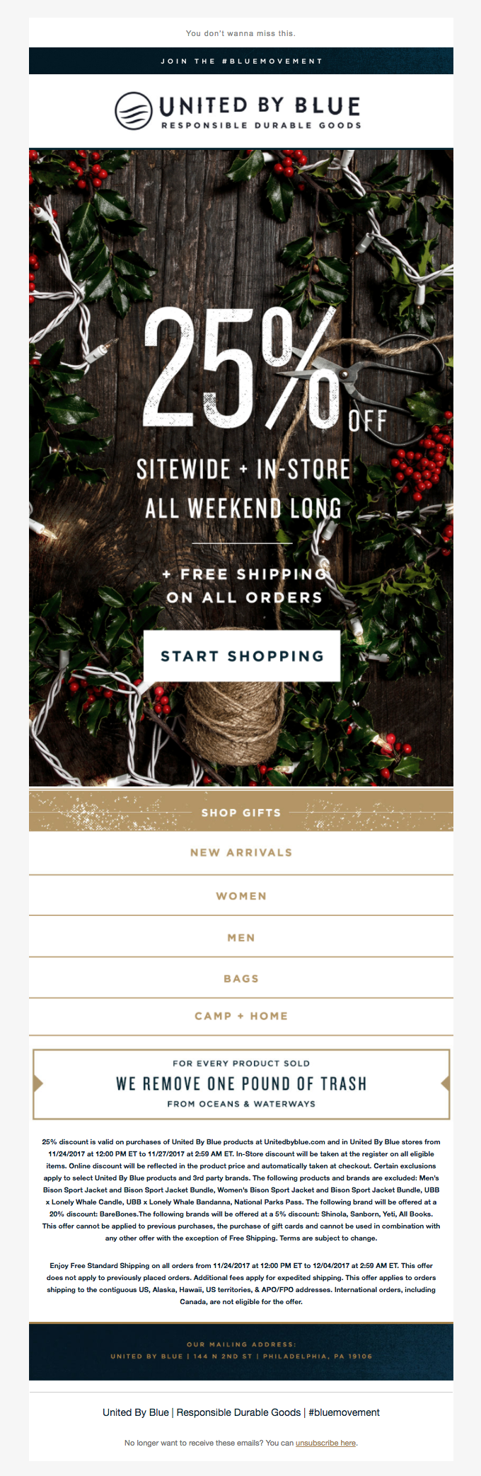 It’s Here! 25% Off Everything + Free Shipping