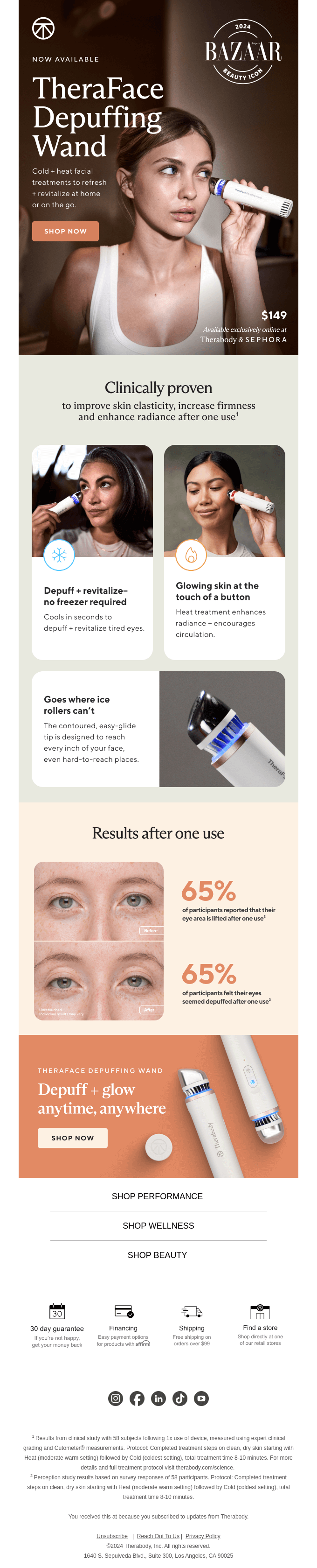 It’s here: TheraFace Depuffing Wand