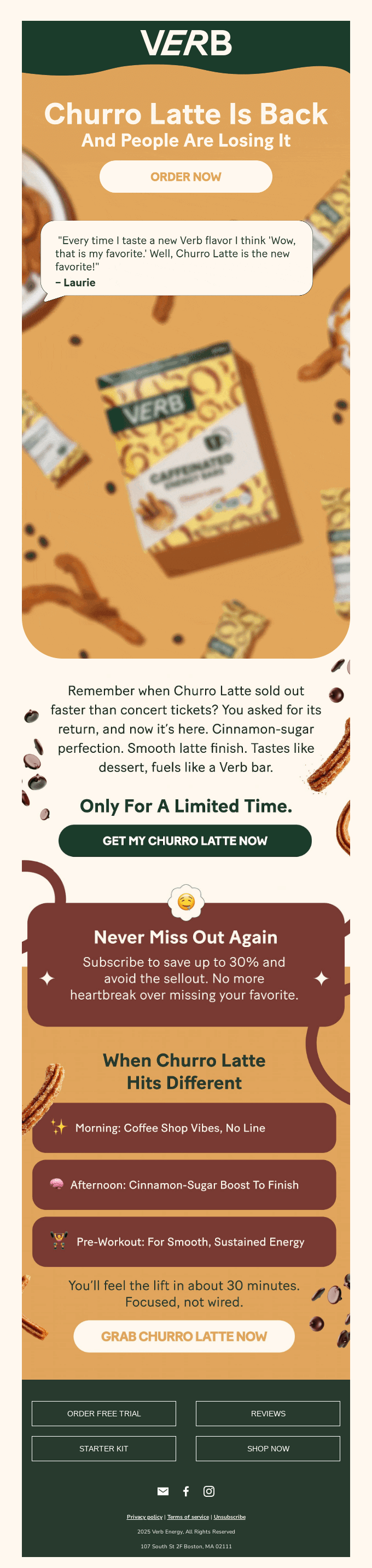 It's official: Churro Latte is BACK! ☕