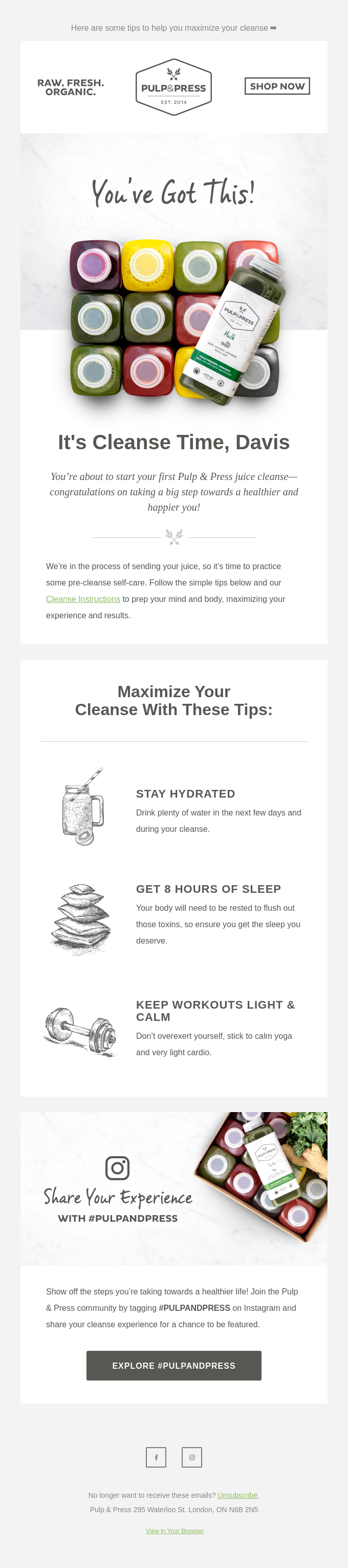 It's time to get cleanse-ready!
