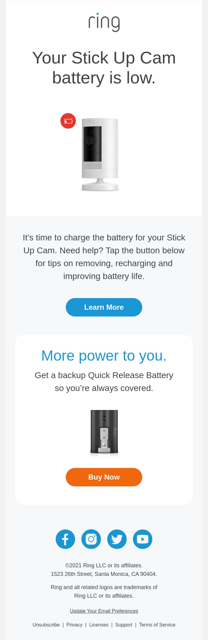 It’s Time to Recharge Your Stick Up Cam