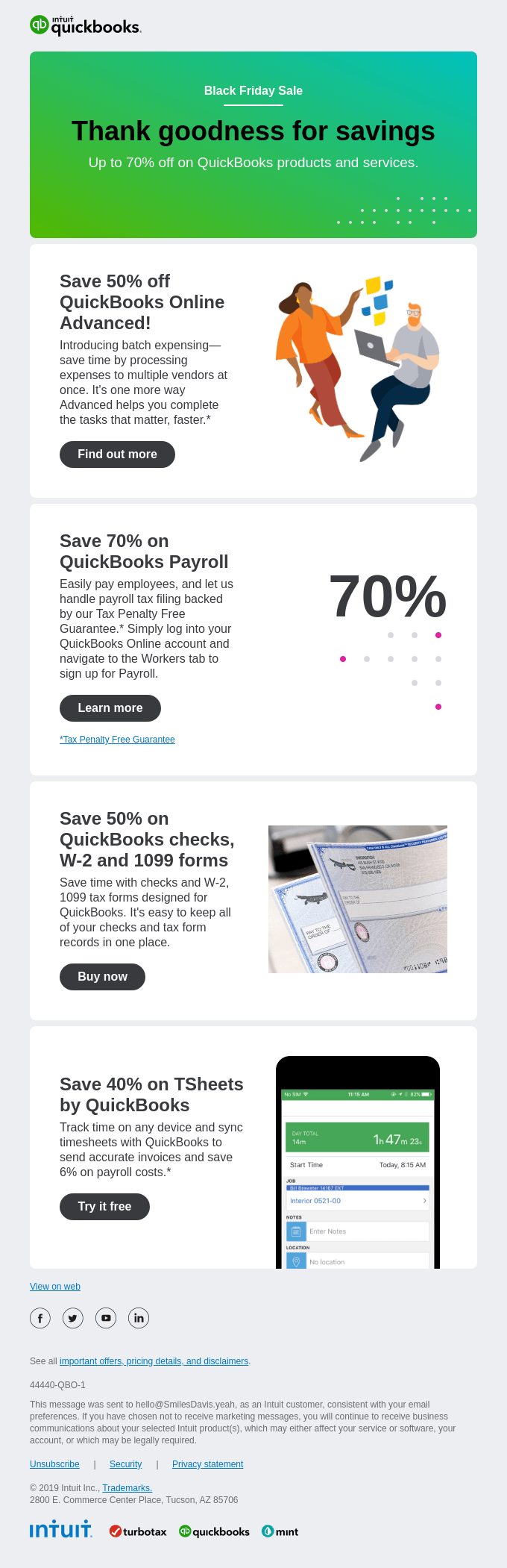 It's time to save big on QuickBooks