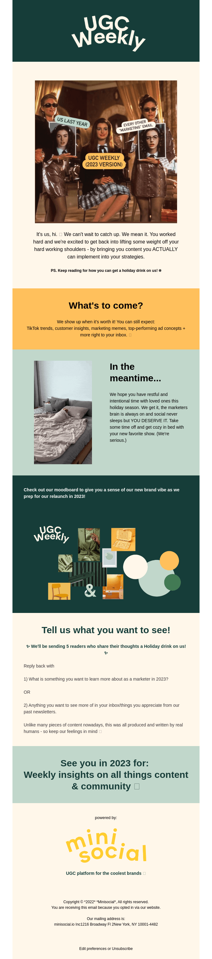 It's us, hi. (we brought free drinks) 👋