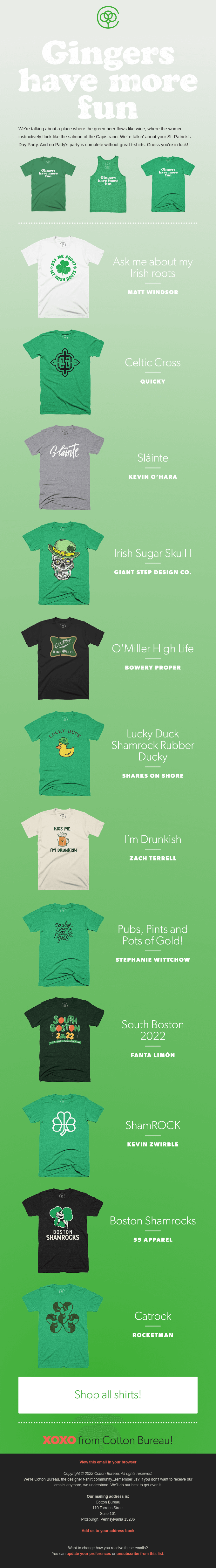 It's your lucky Day! St. Patty's tees are here 🍀