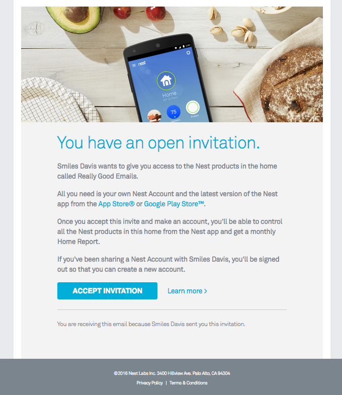 Join the Nest home of Really Good Emails