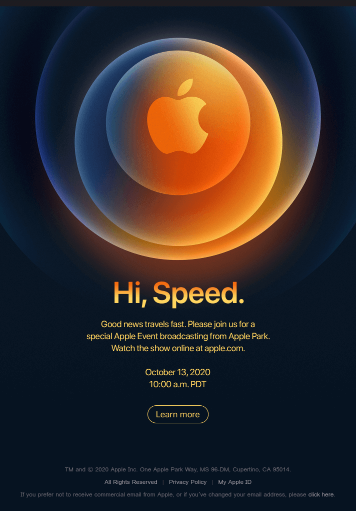 Join us for a special Apple Event.