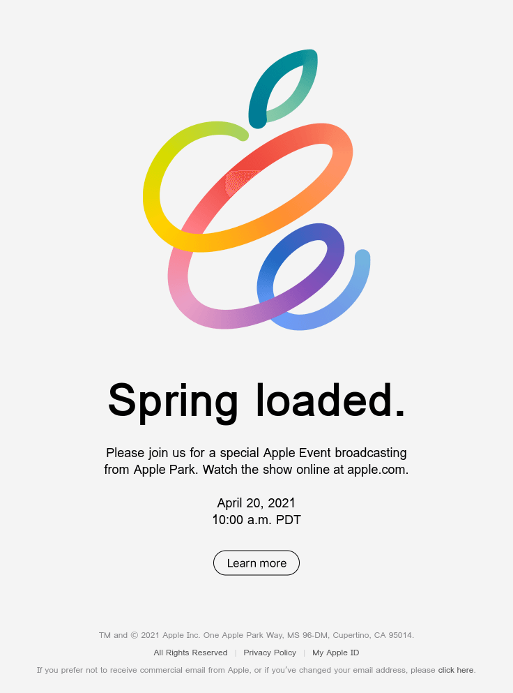 Join us for a special Apple Event.