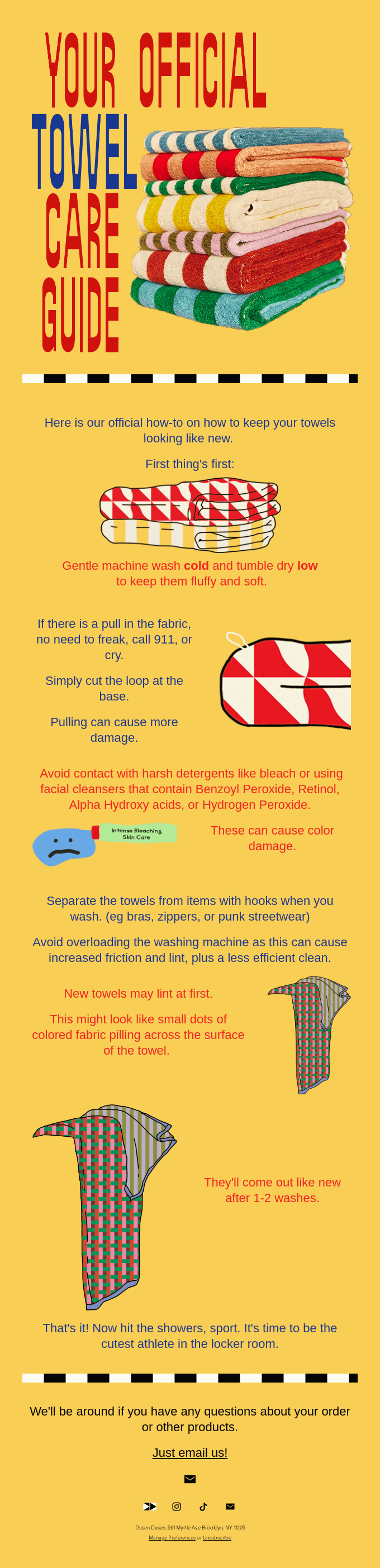 Just for You! A Towel Care Guide