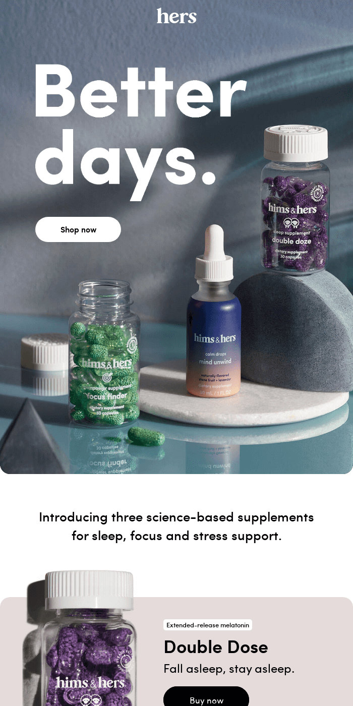 Just launched: 3 new supplements