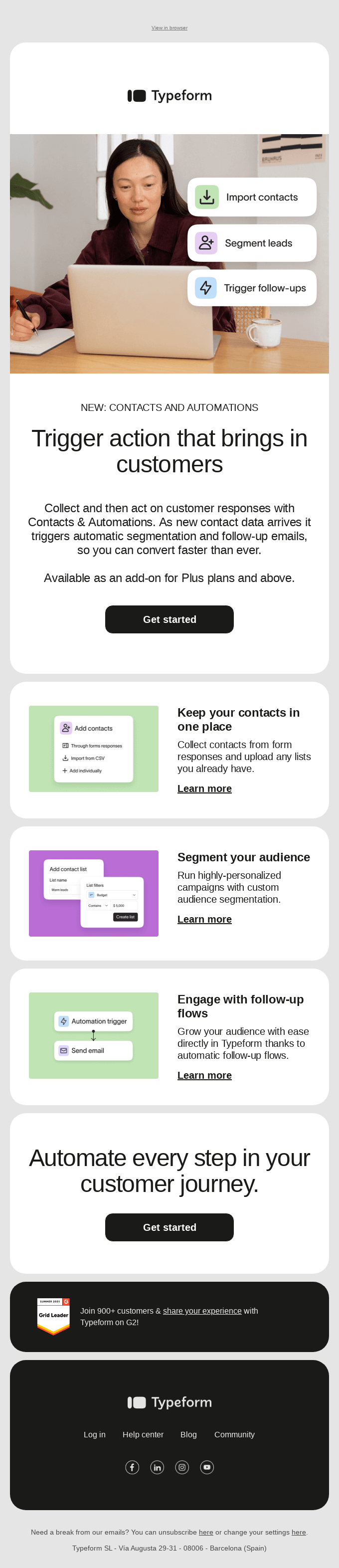Just launched: Contacts & Automations 🔀